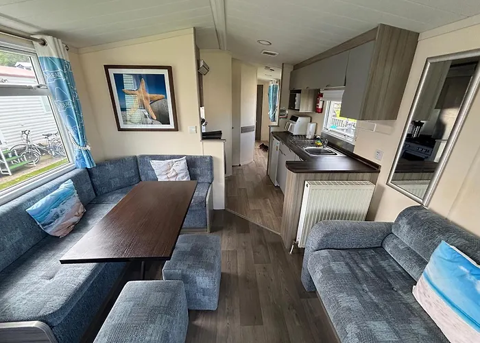 Coastal 3 Bed Static Caravan In Clarach Bay Pet Friendly Swift Burgundy